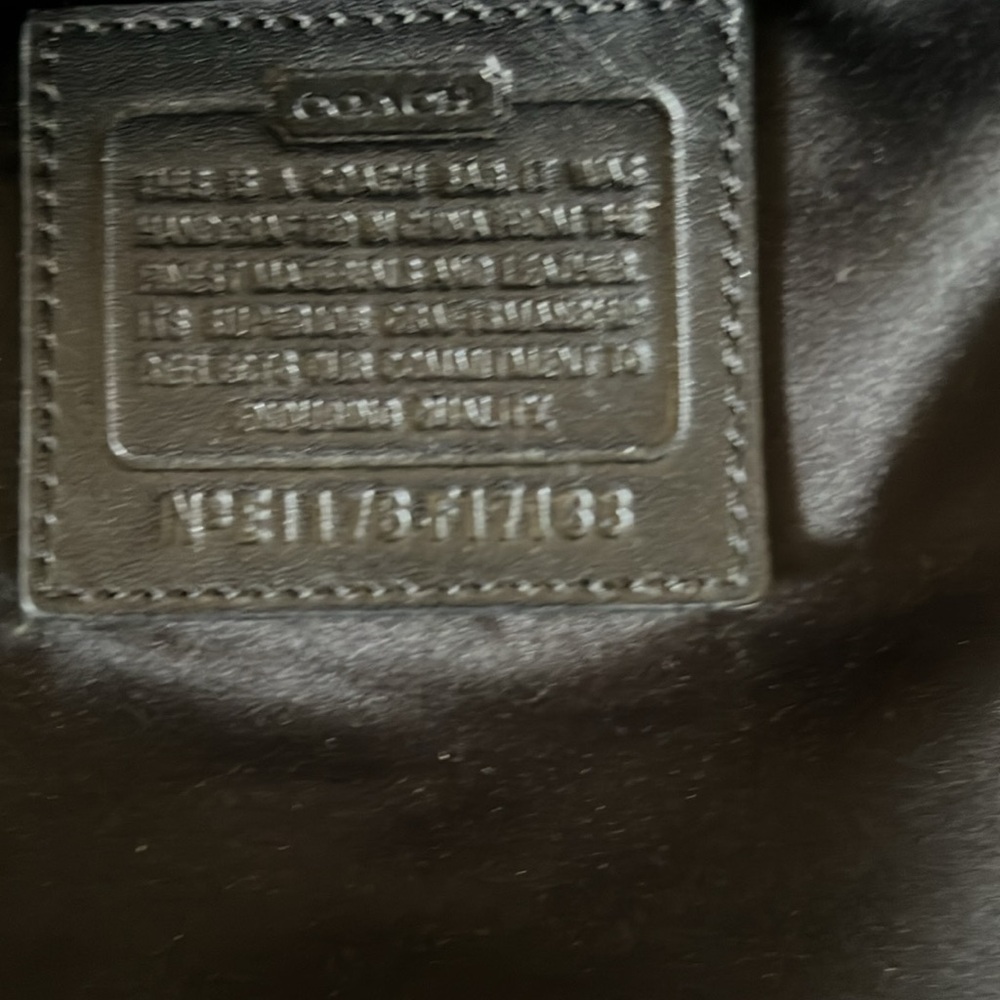 EUC COACH BLACK BROOKE SIGNATURE SATEEN CONVERTIBLE HOBO SHOULDER BAG #17183 - Picture 15 of 15